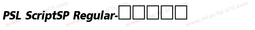 PSL ScriptSP Regular字体转换